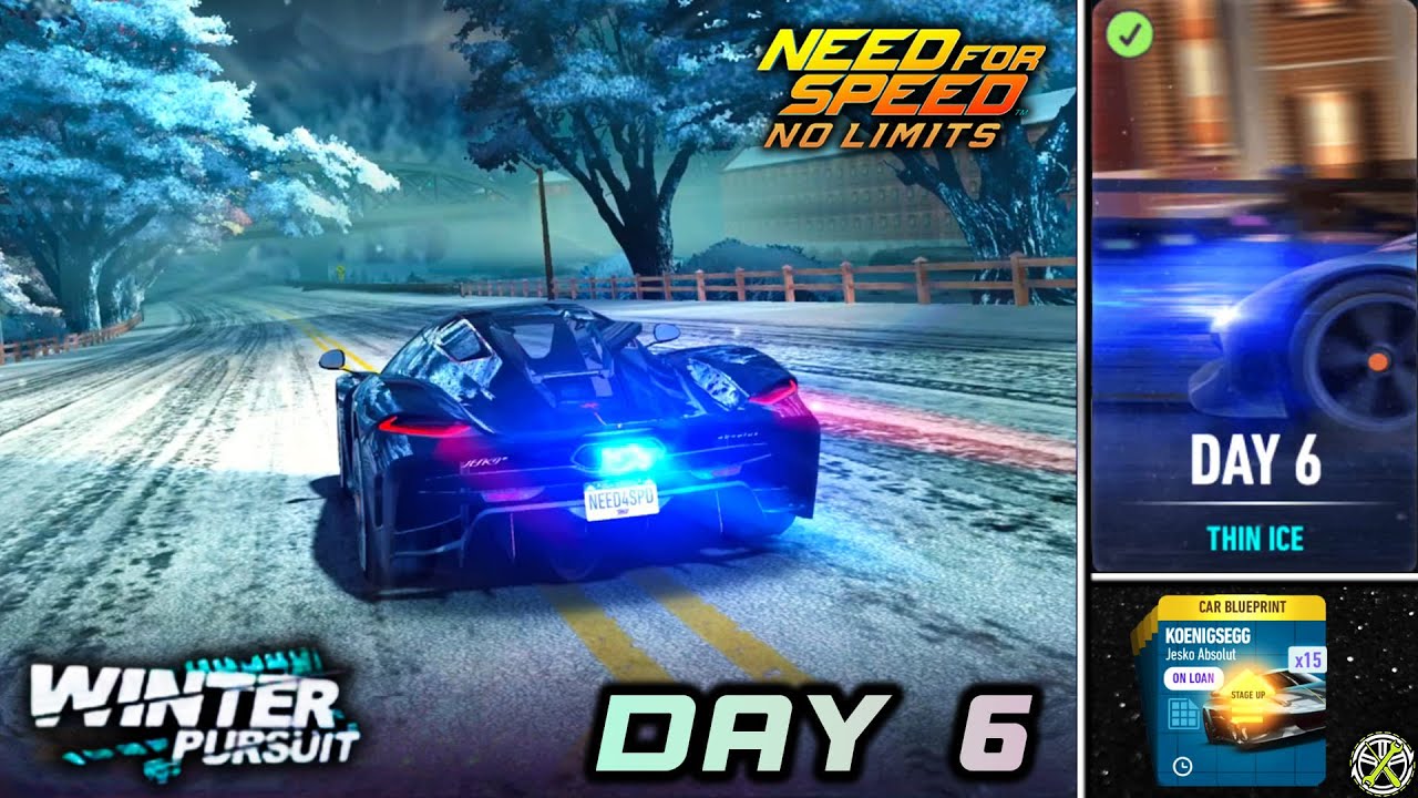 NFS No Limits | Day 6 - Koenigsegg Jesko Absolut | Winter Pursuit