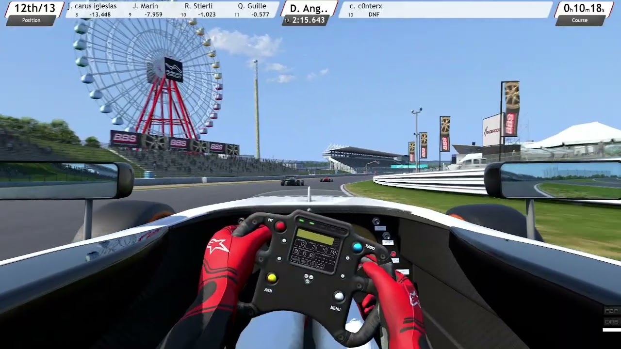 F4 suzuka (DEF a cause de pneu)