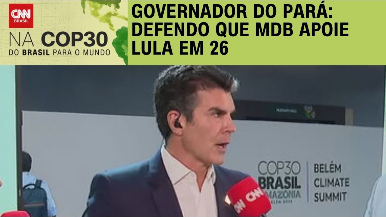 Helder Barbalho &agrave; CNN: Defendo que MDB apoie reelei&ccedil;&atilde;o de Lula | BASTIDORES CNN
