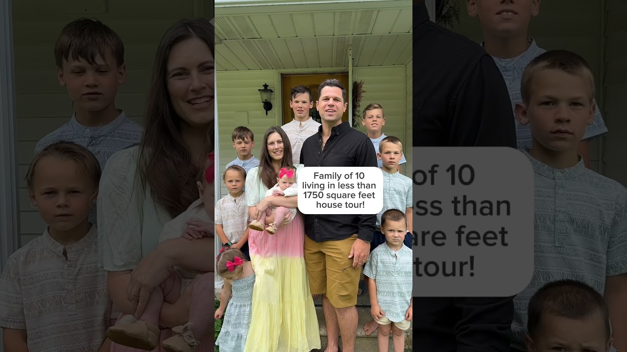 Family of 10 house tour! #family #familyvlog #housetour #hometour #tinyhouse #familytime #farmhouse