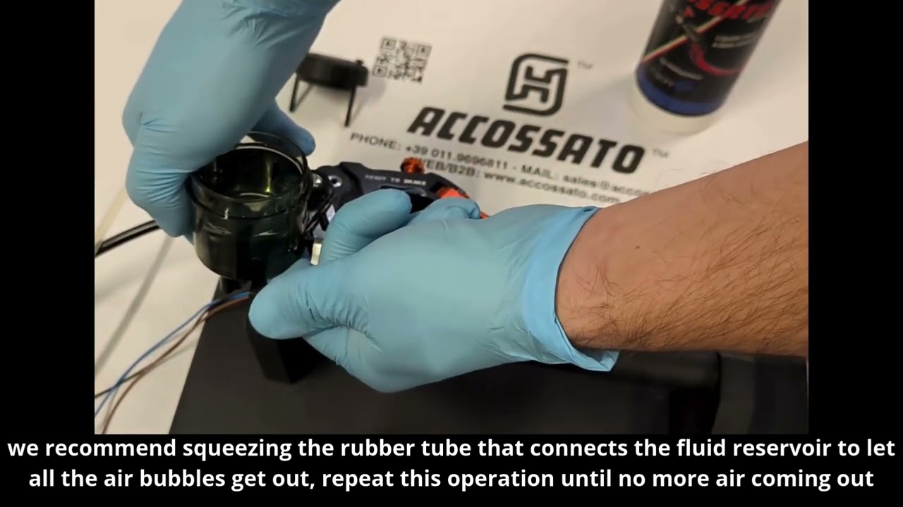 How to bleed an Accossato Brake Radial Master Cylinder