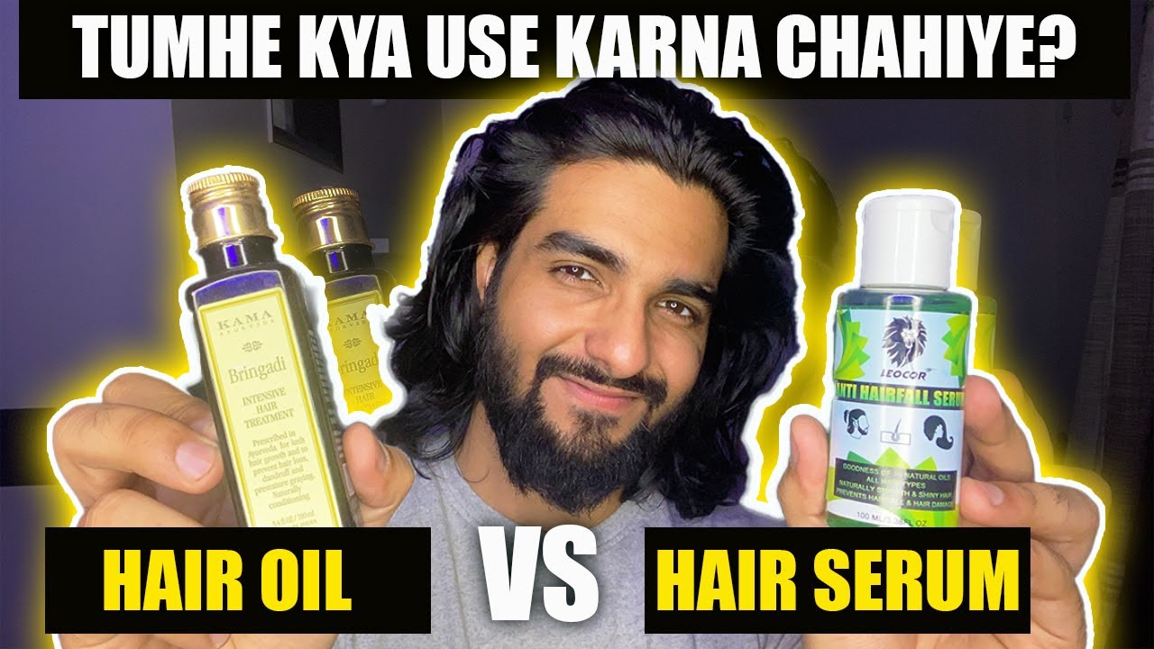 WHAT'S THE DIFFERENCE BETWEEN HAIR OIL AND SERUM?🔥   Hair oil vs serum @LakshayThakurrr