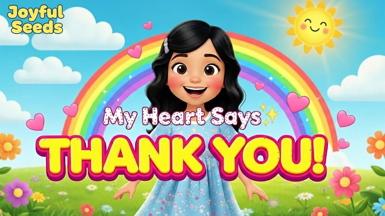 Grateful Hearts ✨ My Heart Says Thank You | Joyful Seeds | Preschool Learning Song