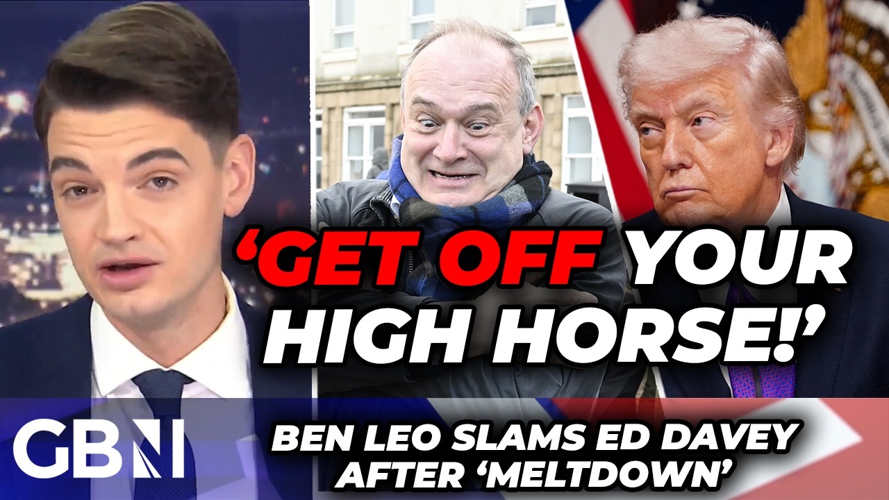 Lib Dem leader has 'MELTDOWN' over Trump as Ben Leo SLATES Ed Davey: 'Get off your high horse!'