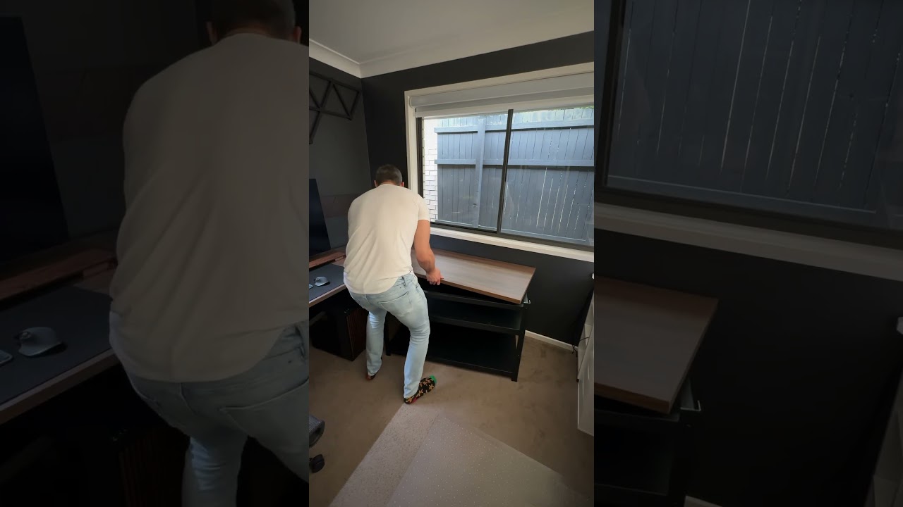 IKEA L-Shape desk hack