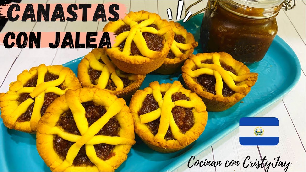 🥮RECETA CANASTAS-ENREJADOS RELLENAS CON JALEA DE PIÑA-Medidas en Tazas//PAN DULCE SALVADOREÑO