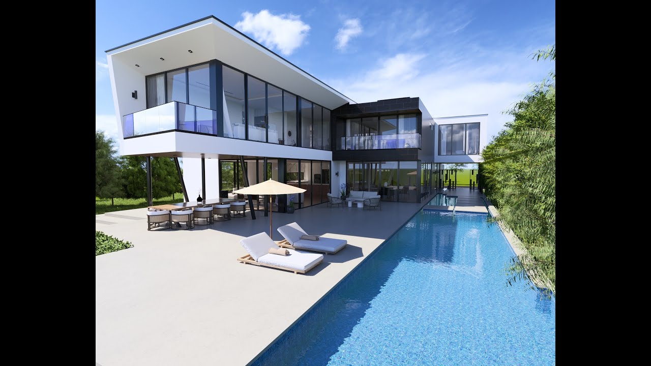 Residential House Miami  ( 3D Video Rendering )
