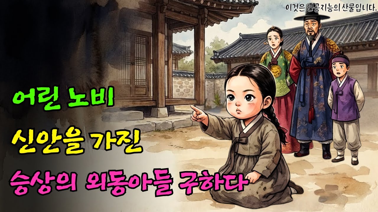 [조선 야사]: 버려진 어린 노비 계집아이 한 명이 귀신과 악귀를 꿰뚫어 보는 능력으로, 승상댁의 외아들을 구해 낸다.ㅣ천재아이| 야담 | 옛날이야기 | 오디오북 | 전설 | 민담