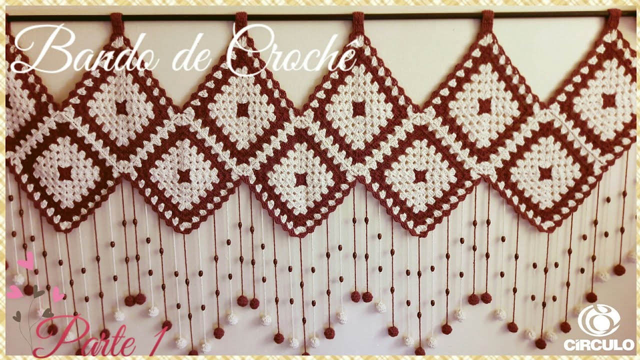 Bandô Square de Crochê. 
🌼 1/2 . Por Vanessa Marcondes.