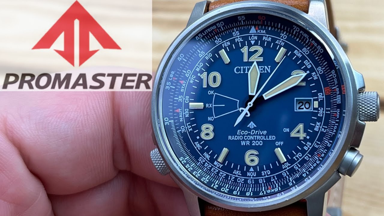 Citizen Promaster Skyhawk CB0241-00L. Лучшие часы до 500 долларов? Радиоуправляемые часы для пило...