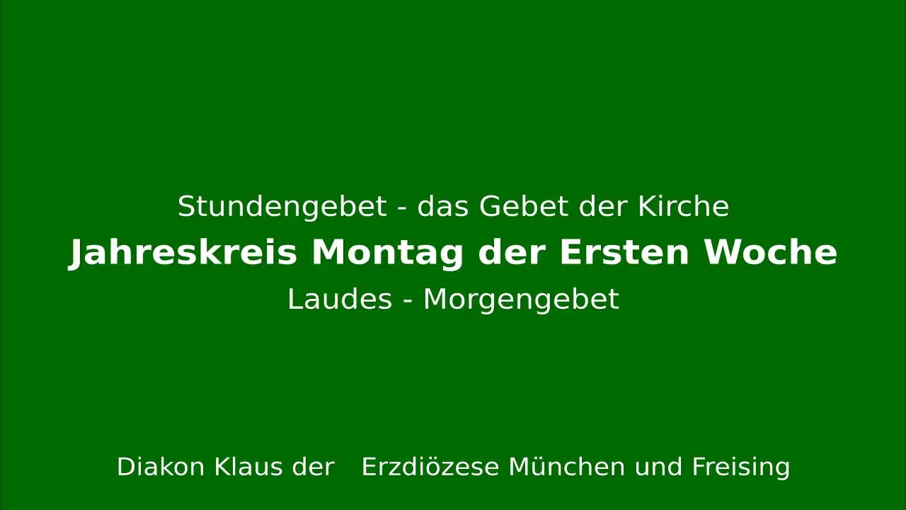 Stundengebet – das Gebet der Kirche am 9.2.26 Montag der Fünften Woche Laudes