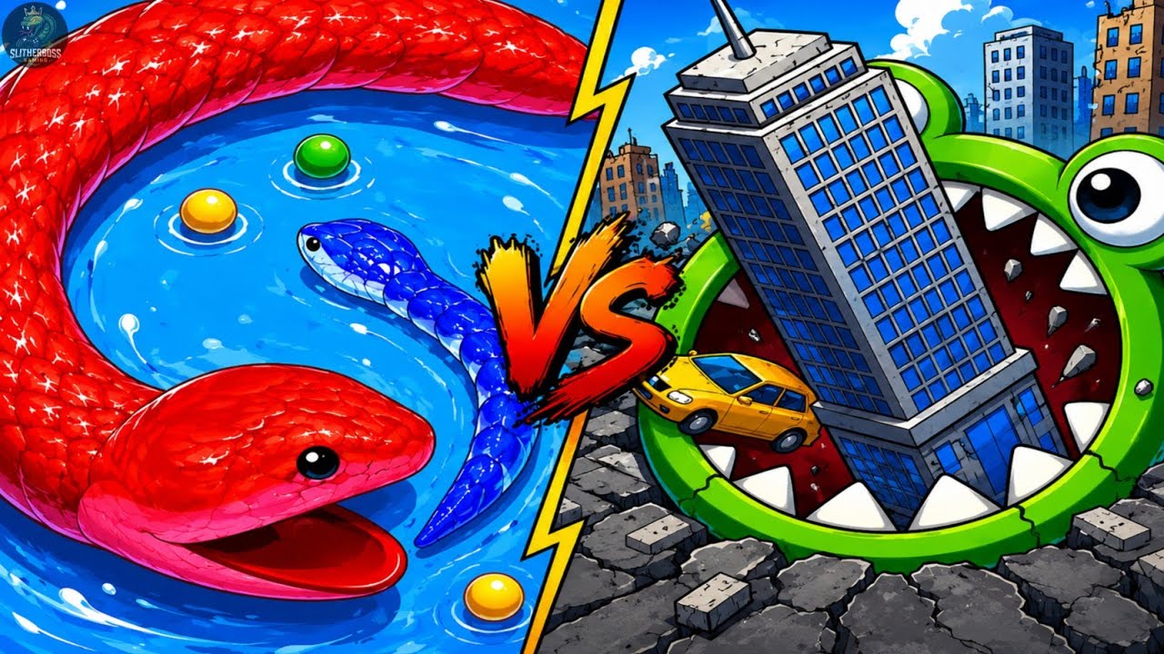🐍 Snake Clash.io vs Hole.io &mdash; TOTAL DESTRUCTION at MAX LEVEL! 100% WIN?! #425