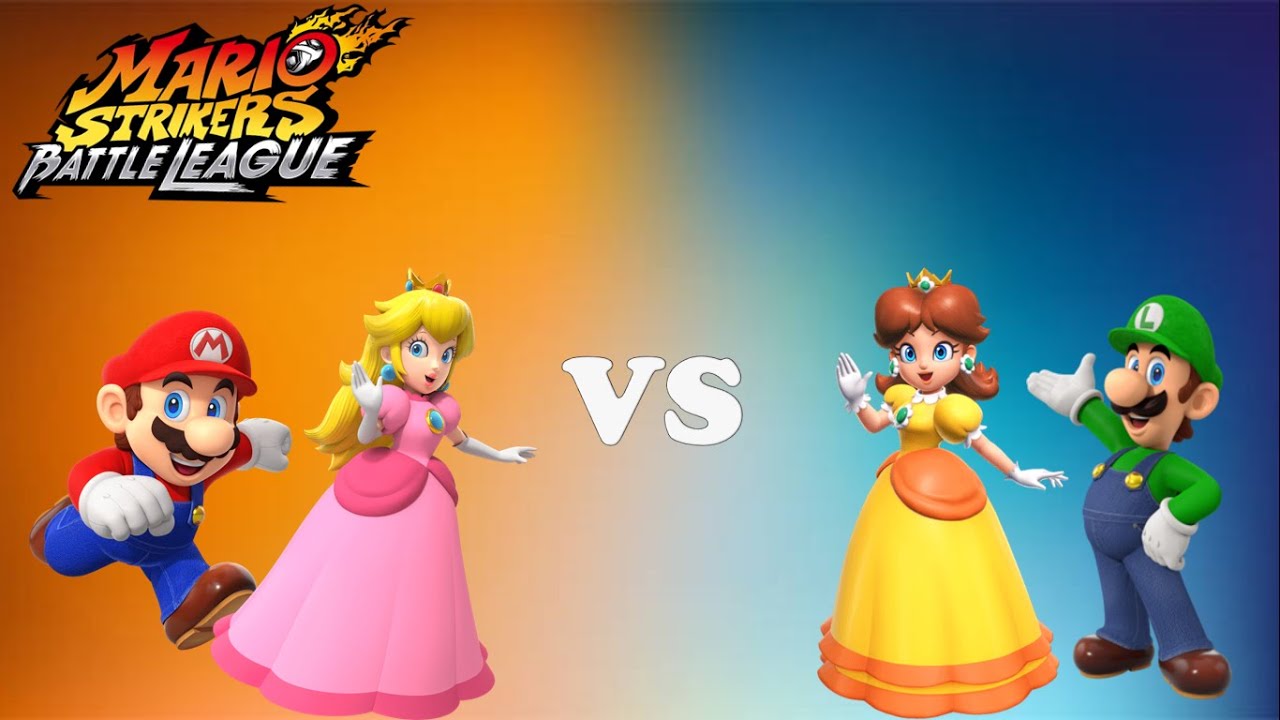Mario Strikers Battle League - Team Peach (Comets) vs Team Daisy (Crowns) - Royal Castle/Desert Ruin
