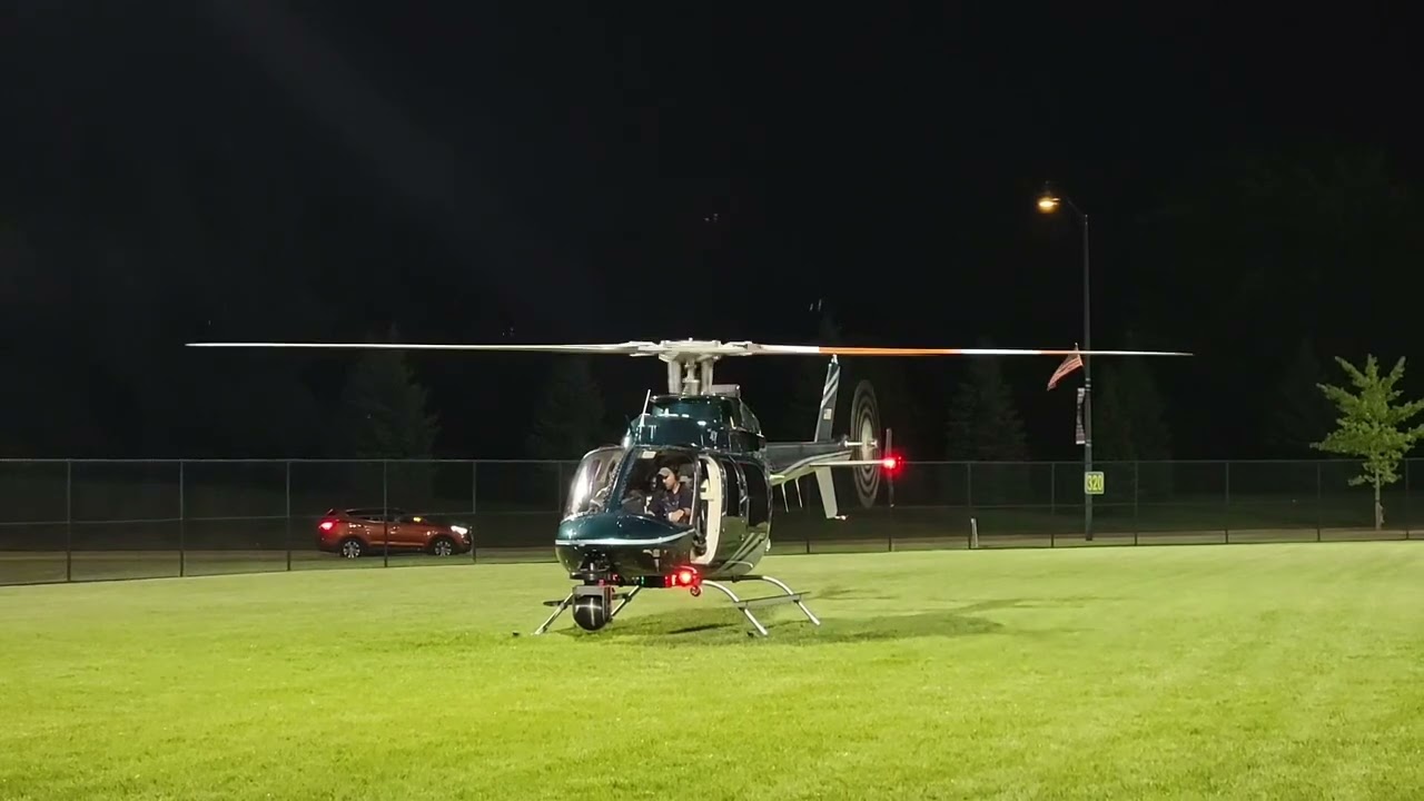 DEA BELL 407 Flight Check and Take Off .