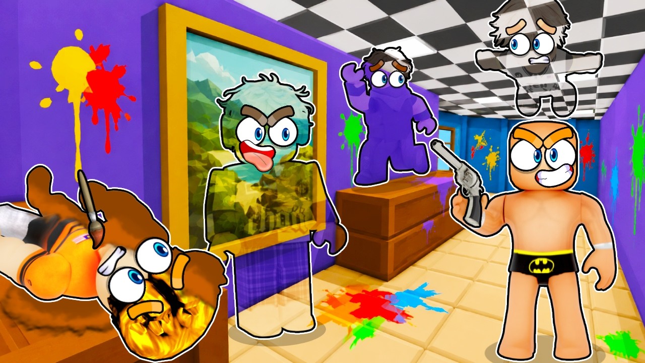 Main Sorok-Sorok Tapi Kena Cat Badan Ikut Warna Objek 😱🎨🕵️┃Paint And SEEK Roblox Malaysia