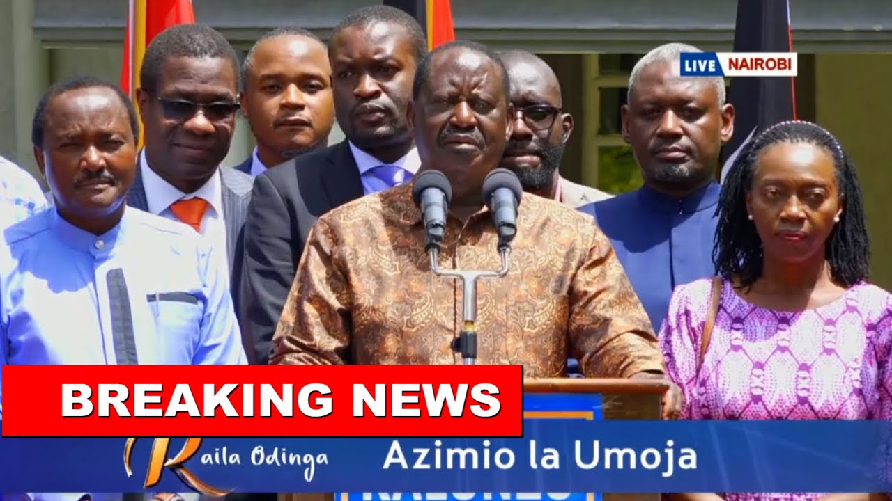 LIVE! RAILA ODINGA URGENT ADDRESS TO THE NATION NOW IN WESTERN AS AU ELECTION NEARS