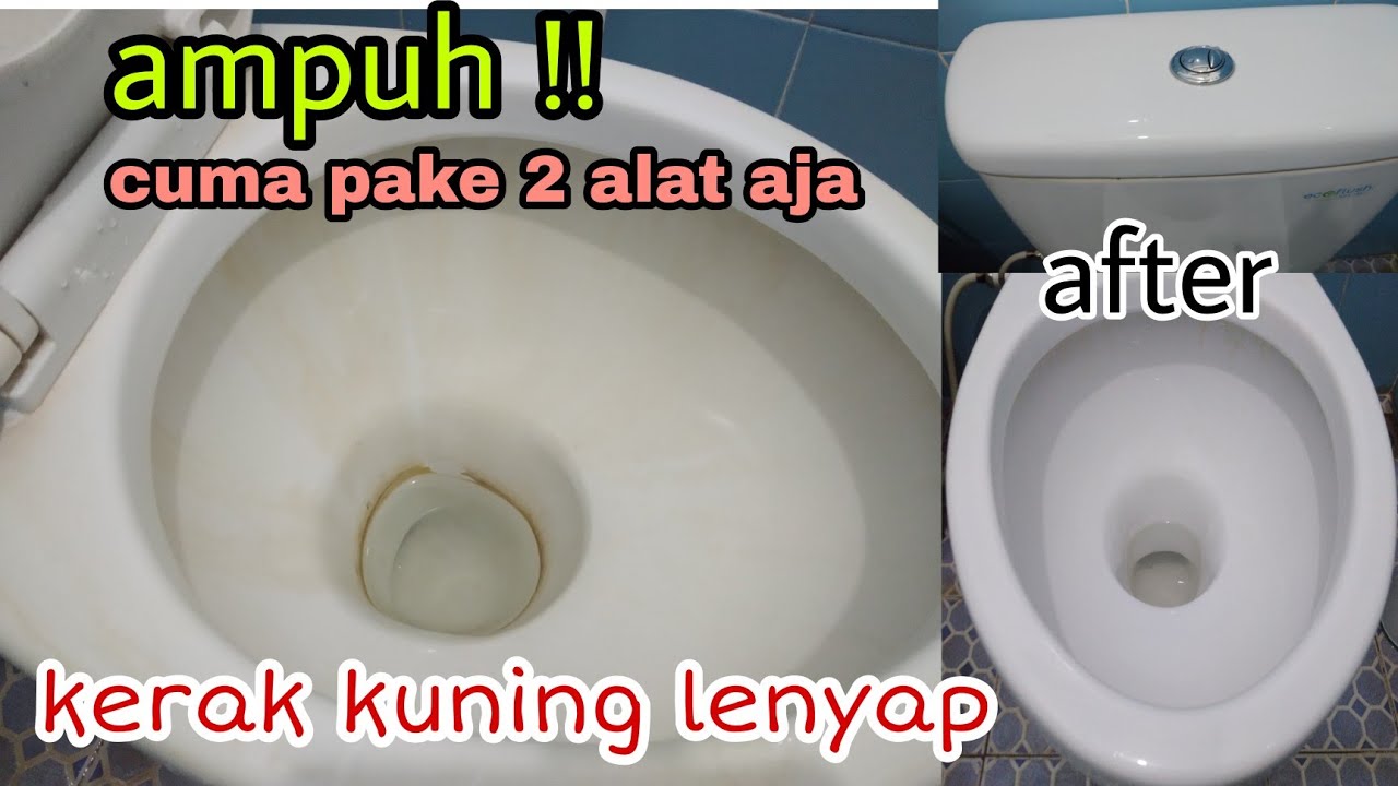 CARA AMPUH MEMBERSIHKAN CLOSET DARI NODA BERKERAK | kloset jongkok / duduk juga bisa dengan cara ini