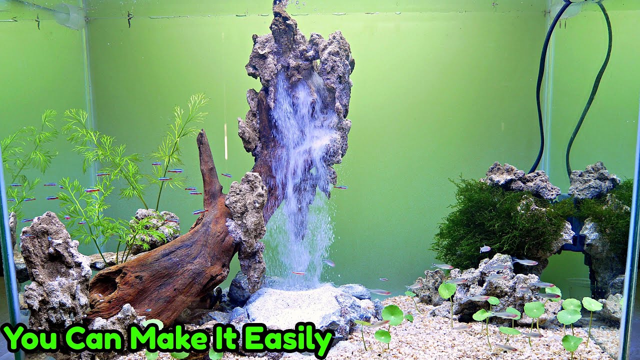 SAND WATERFALL AQUARIUM - Creating an Underwater Sand Waterfall Aquarium
