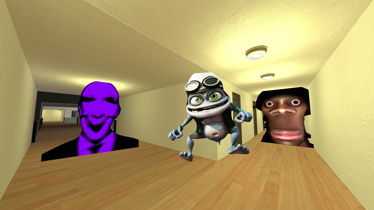 MY NAME IS CRAZY FROG AUUGHH AND AFTON IN LIMINAL HOTEL GMOD #panicgmod #gmod #nextbots