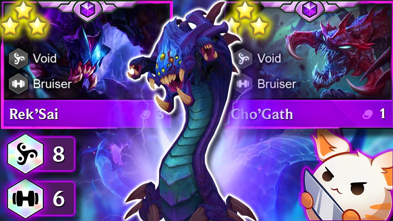 The Void ⭐⭐⭐ | 8 Void 6 Bruiser Cho'Gath & Rek'Sai Duo Carry | TFT Set 9
