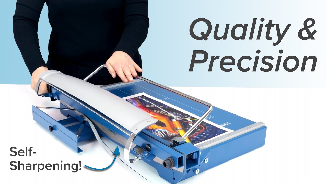 Ultra-Precise Cuts! High Quality, German Engineered Paper Cutter– Dahle 567 Premium Guillotine