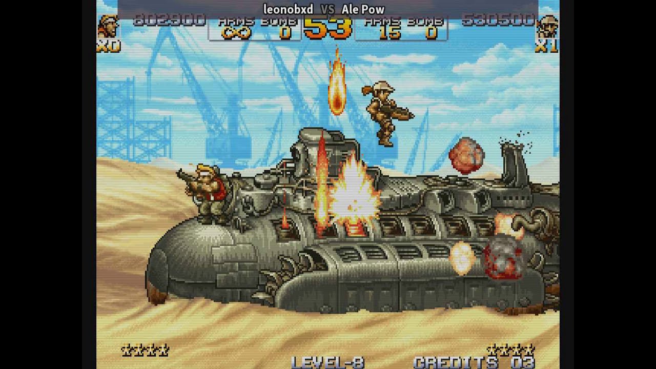 Metal Slug 5 Plus - SNK Playmore 2003 - 2 players gameplay ( Level-8 ) 08.11.2020