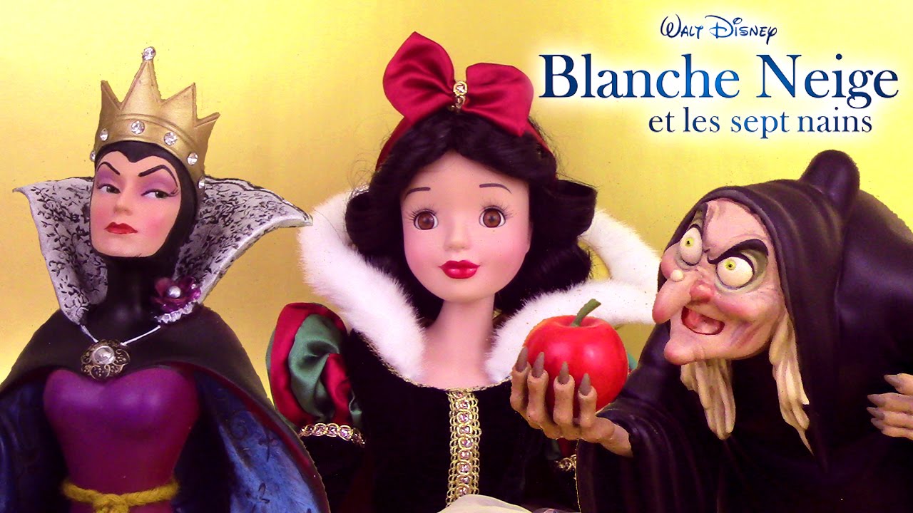 Disney Princesse Blanche Neige Snow White Poupée Figurines Sorcière Méchante Reine