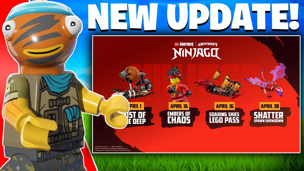 ВСЁ, ЧТО ВАМ НУЖНО ЗНАТЬ О СЕГОДНЯШНЕМ ОБНОВЛЕНИИ В NINJAGO x LEGO Fortnite Odyssey!