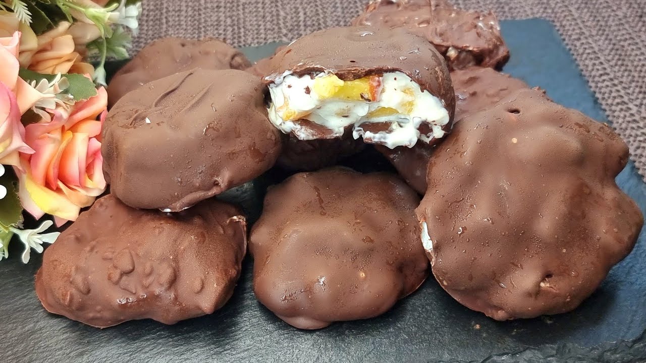 Δροσερά Γιαούρτοσοκολατάκια🍫με 3 υλικά σε χρόνο ρεκόρ👌Απίστευτη γεύση🤩3 Ingredients yoghurt dessert