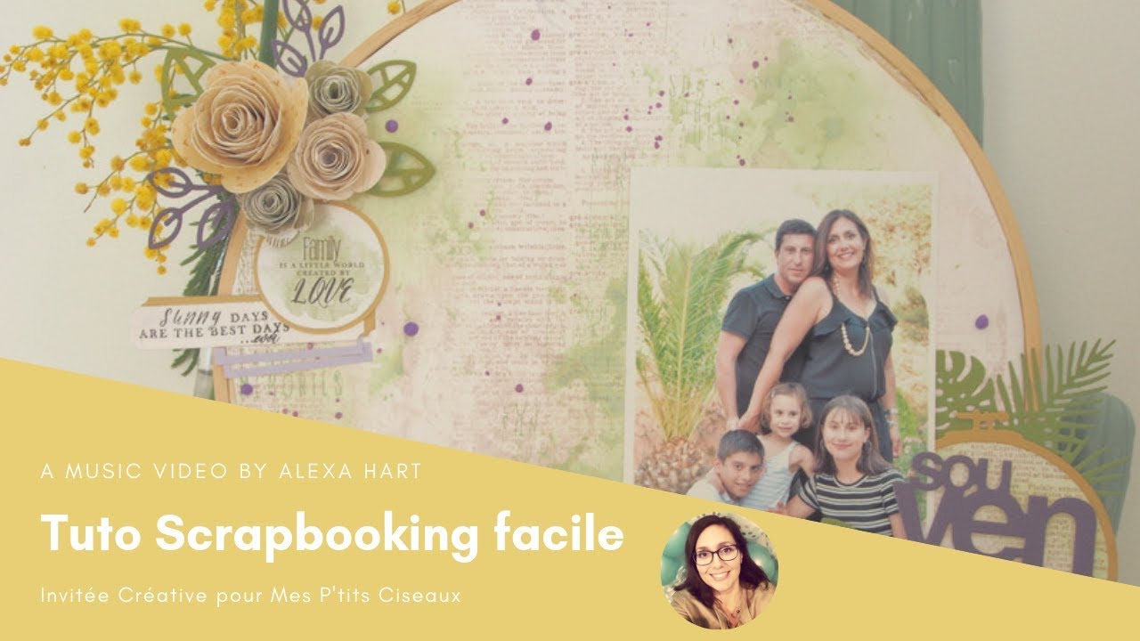 Tuto scrapbooking facile Mes P'tits Ciseaux