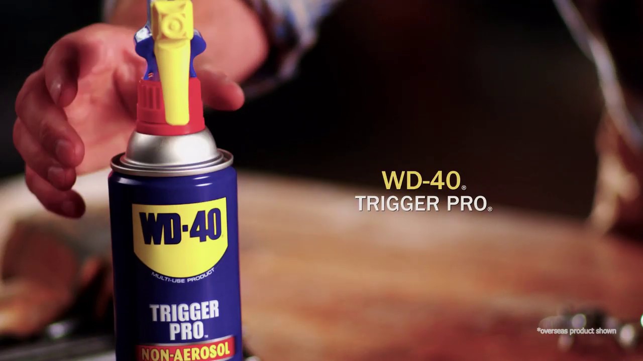 NEW WD-40 Non-Aerosol Trigger features the same WD-40 Multi-Use product in a non-aerosol form.