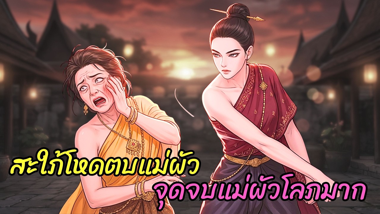 แม่สามีใจร้ายโดนลูกสะใภ้ใจร้ายตบหน้า