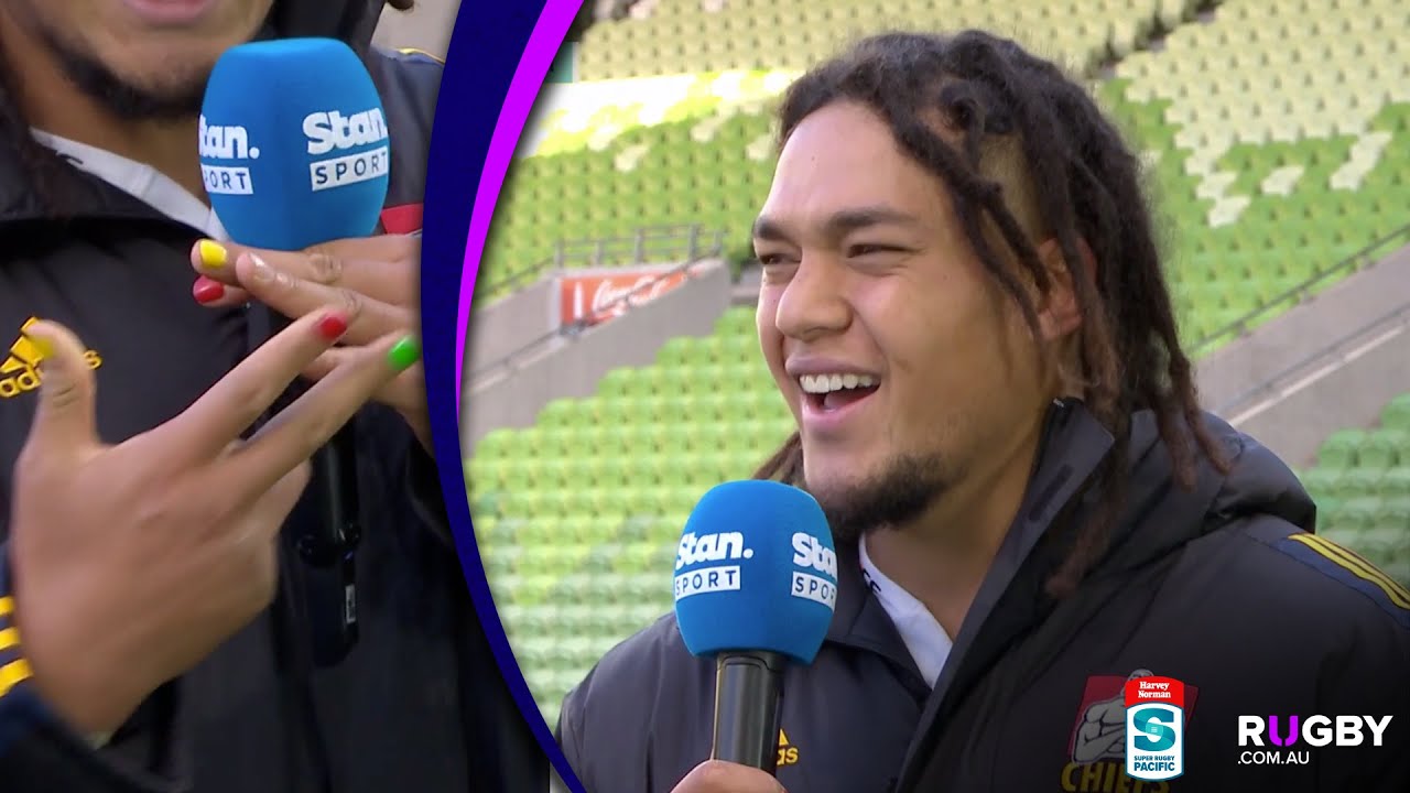 Naitoa Ah Kuoi hilarious post match interview | Round 13 2022