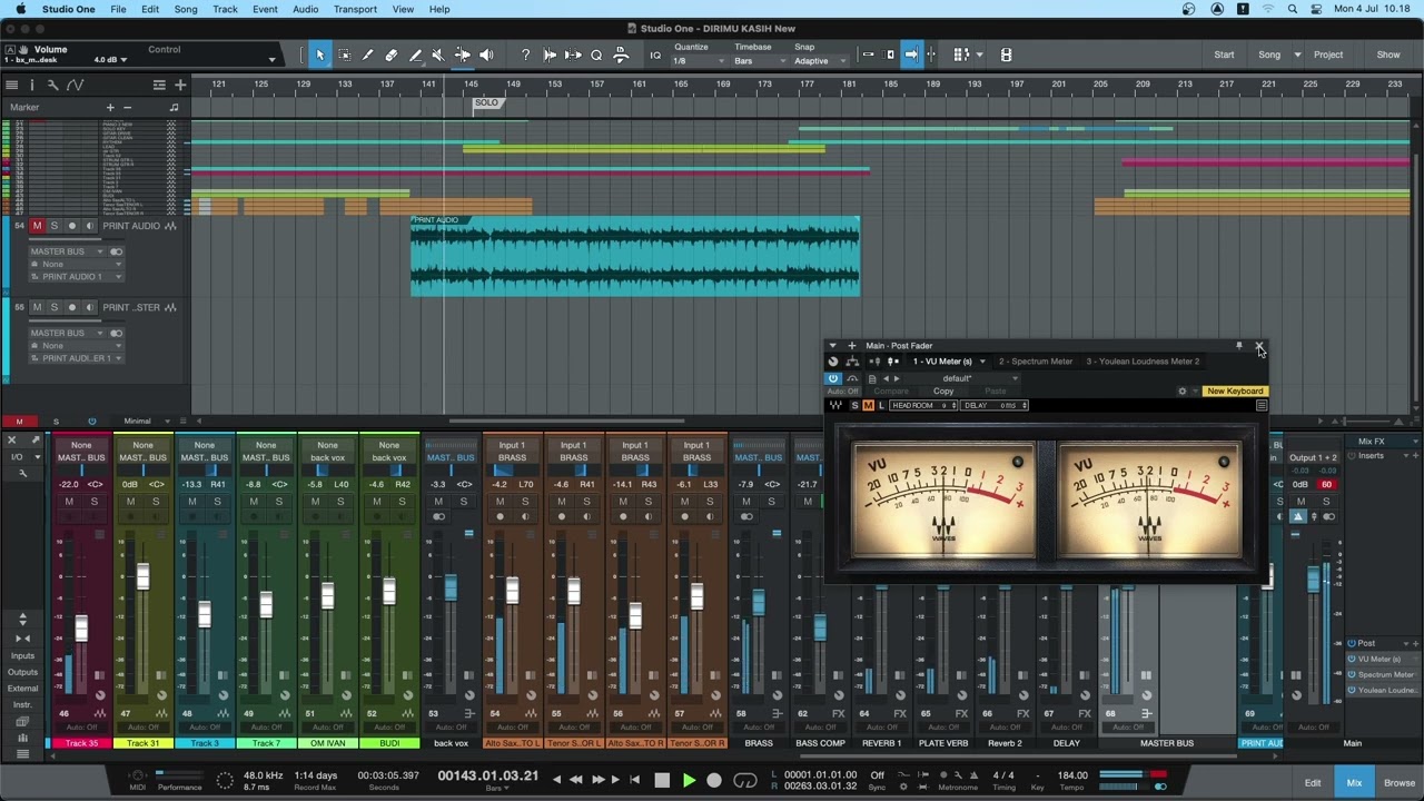 STUDIO ONE TUTORIAL -  PRINTING AUDIO