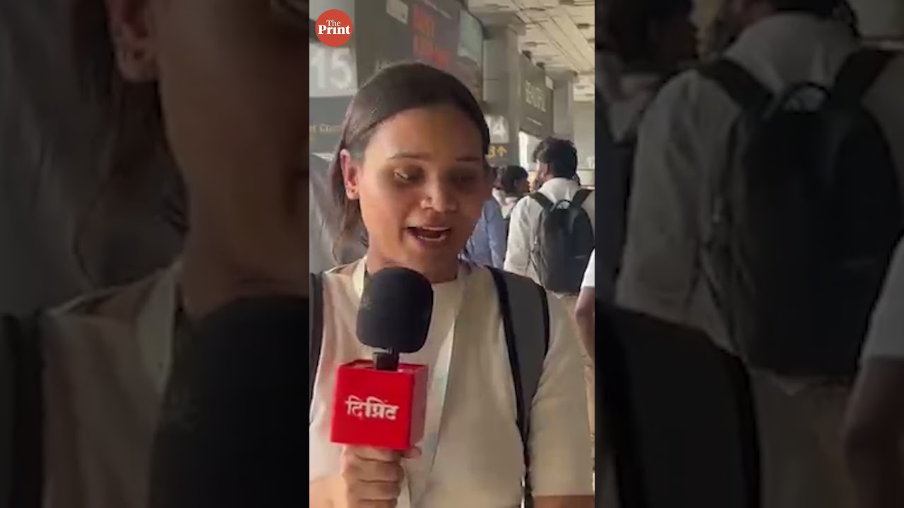 Cockroach Janta Party supporters outside Delhi airport ahead of founder Abhijeet Dipke&rsquo;s arrival.