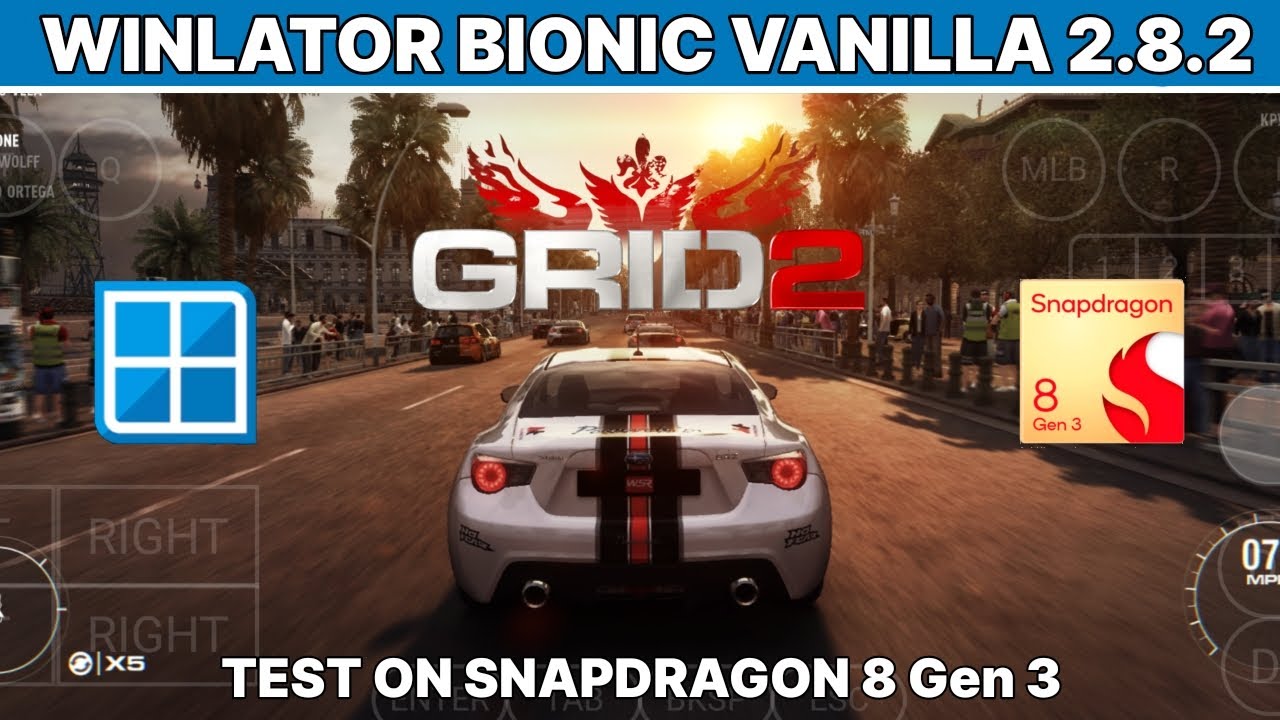 GRID 2 (Winlator Vanilla 2.8.2, OnePlus Ace 5, Snapdragon 8 Gen 3, 12/256Gb)