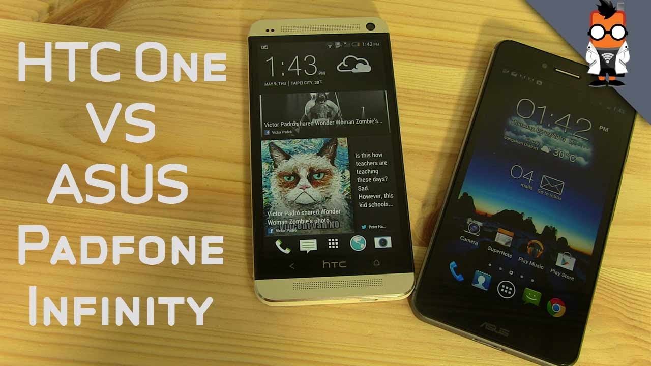HTC One vs ASUS Padfone Infinity - HD Smartphone Comparison