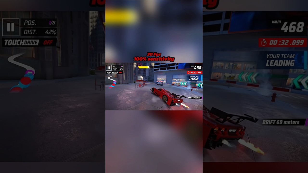 Asphalt Multiplayer, but I'm on 30 FPS with 100% Sensitivity #asphaltlegends #alu #a9 #multiplayer