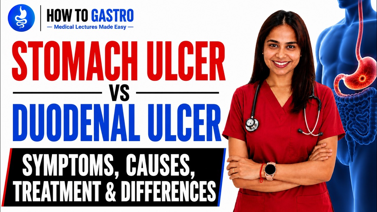 Stomach vs Duodenal Ulcers Explained | Symptoms, Causes, and Key Differences