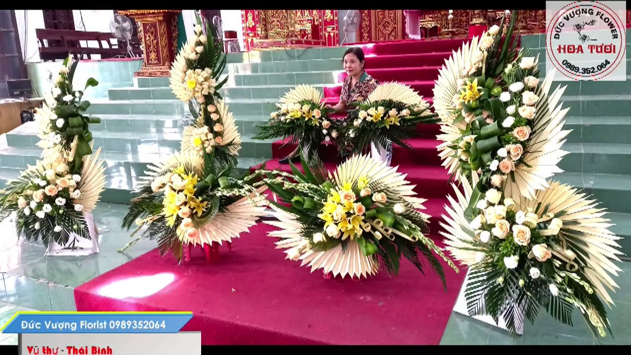 Hướng Dẫn Cắm Hoa Lá Cọ Non ( nõn Cọ ) dạng hình chữ S