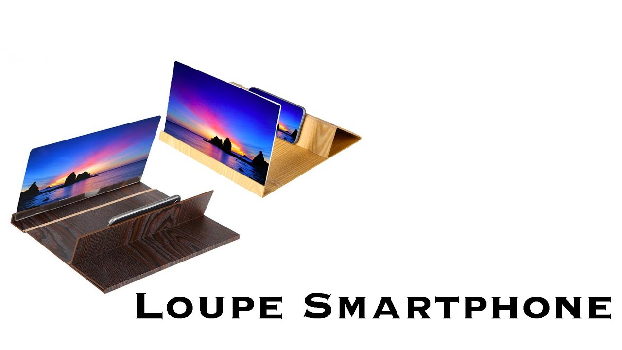 Loupe d'&eacute;cran st&eacute;r&eacute;oscopique pour smartphone HD