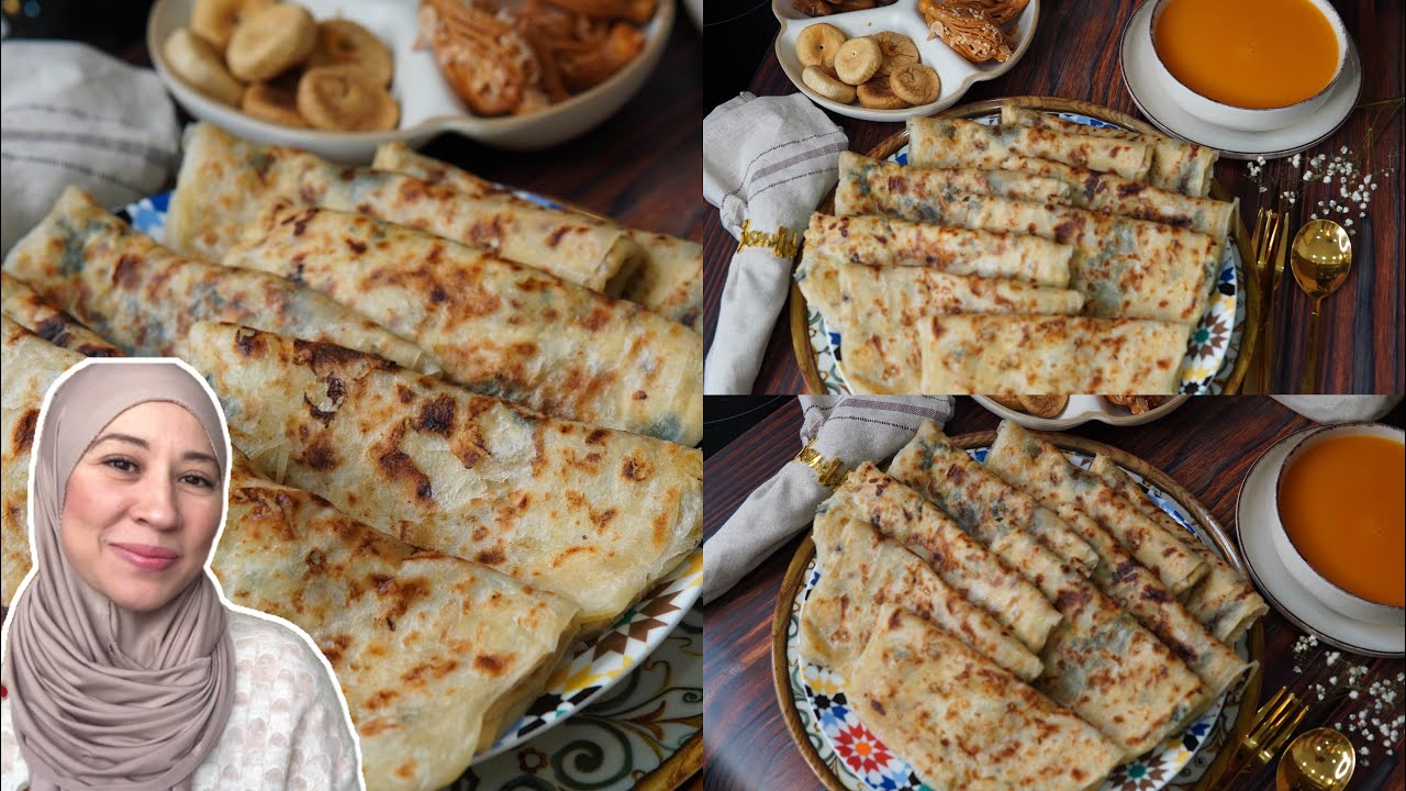 Gefüllte🇲🇦Msemen/ مسمن مغربي معمر بحشوة نباتية صحية و لذيذه مقرمش من الخارج و طري من الداخل