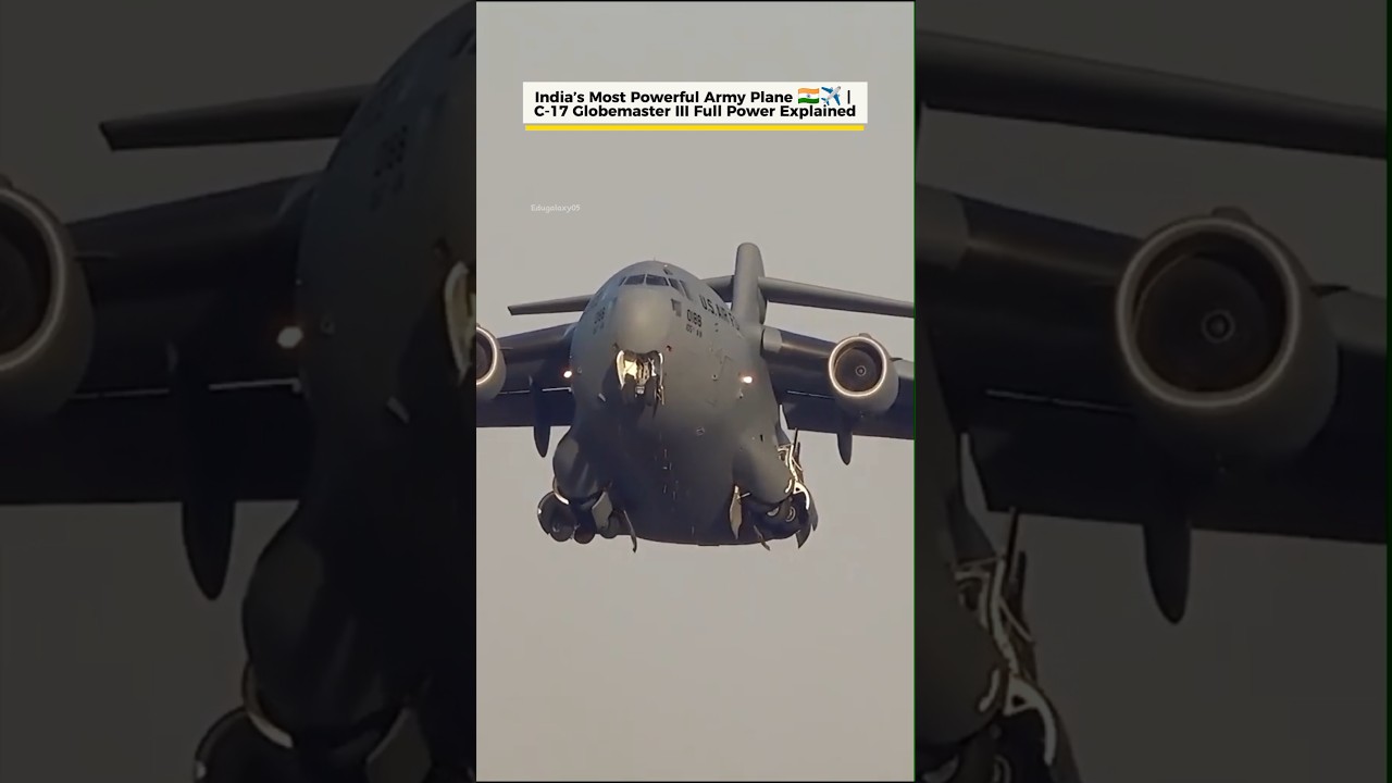 India’s Most Powerful Army Plane 🇮🇳✈️ | C-17 Globemaster III Full Power Explained