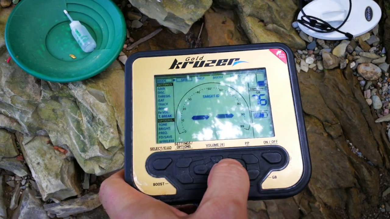Металолотърсач Макро Голд Крузер - тест със самородно злато