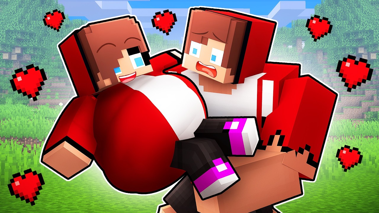 JJ Sister Fell In Love With STRONG JJ - Maizen Minecraft Animation