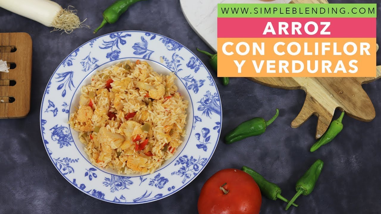 ARROZ CON COLIFLOR Y VERDURAS | Arroz con vegetales | Coliflor con arroz saludable
