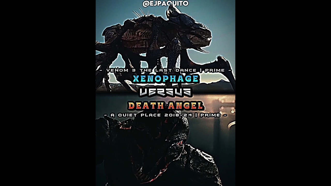 Xenophage (venom 3) vs death angel #shorts #venom3 #aquietplace