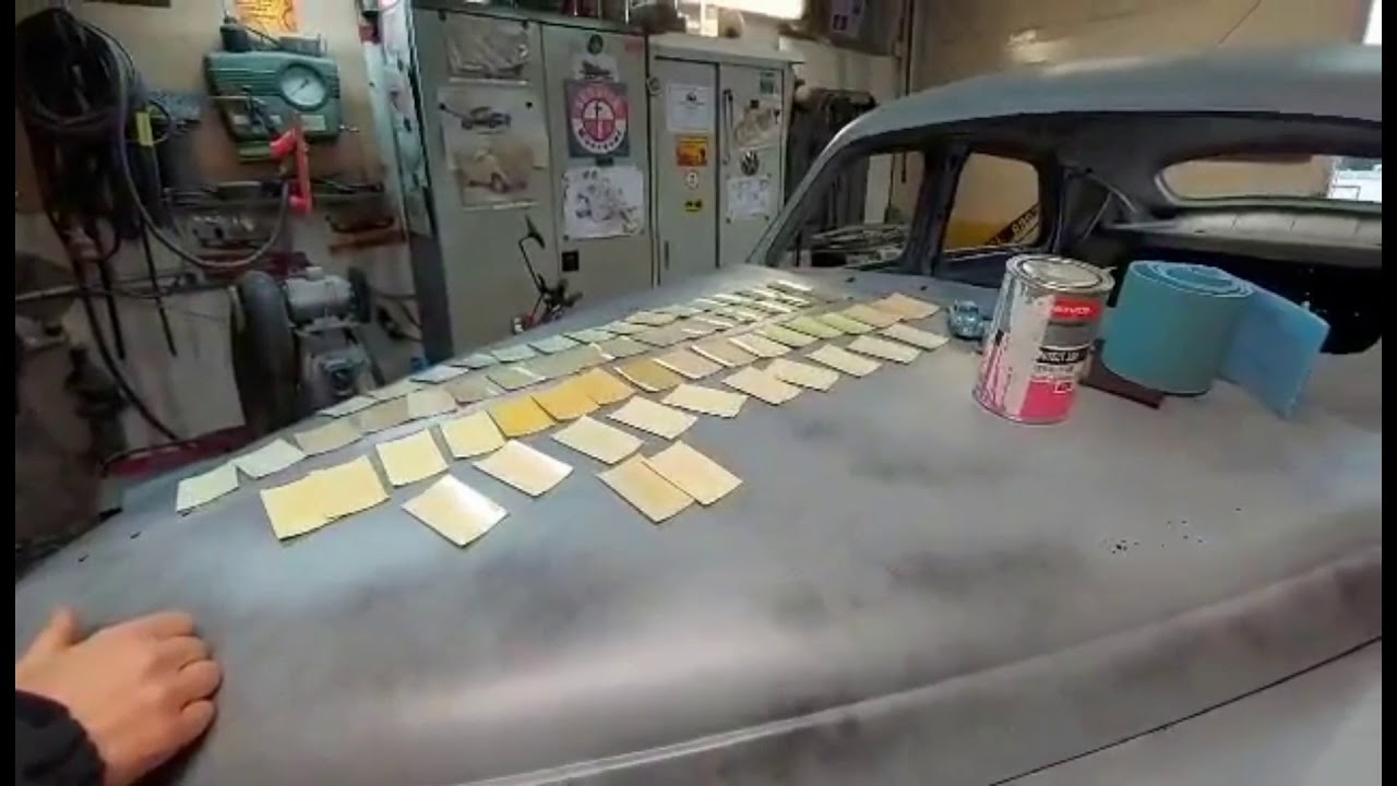 Dobieranie lakieru na FSO Warszawa M-20 1958rok