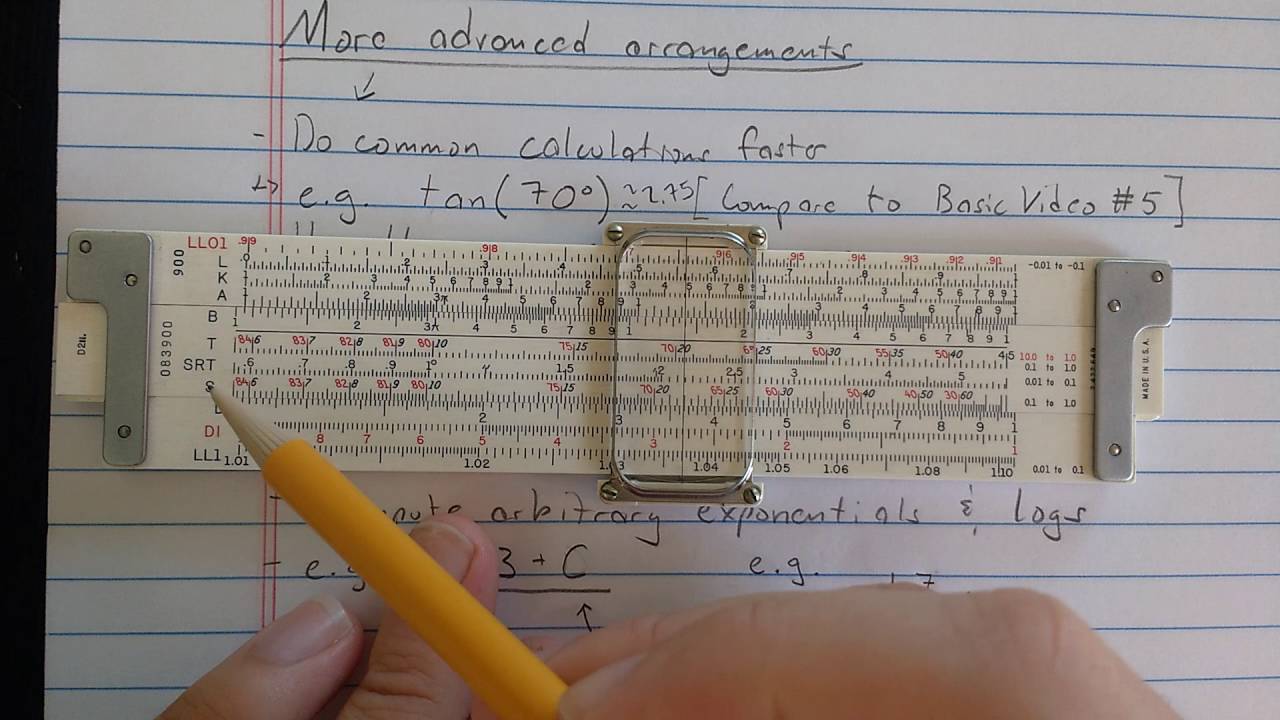 Overview of fancier slide rules (folded scales, extended scales, LL scales)