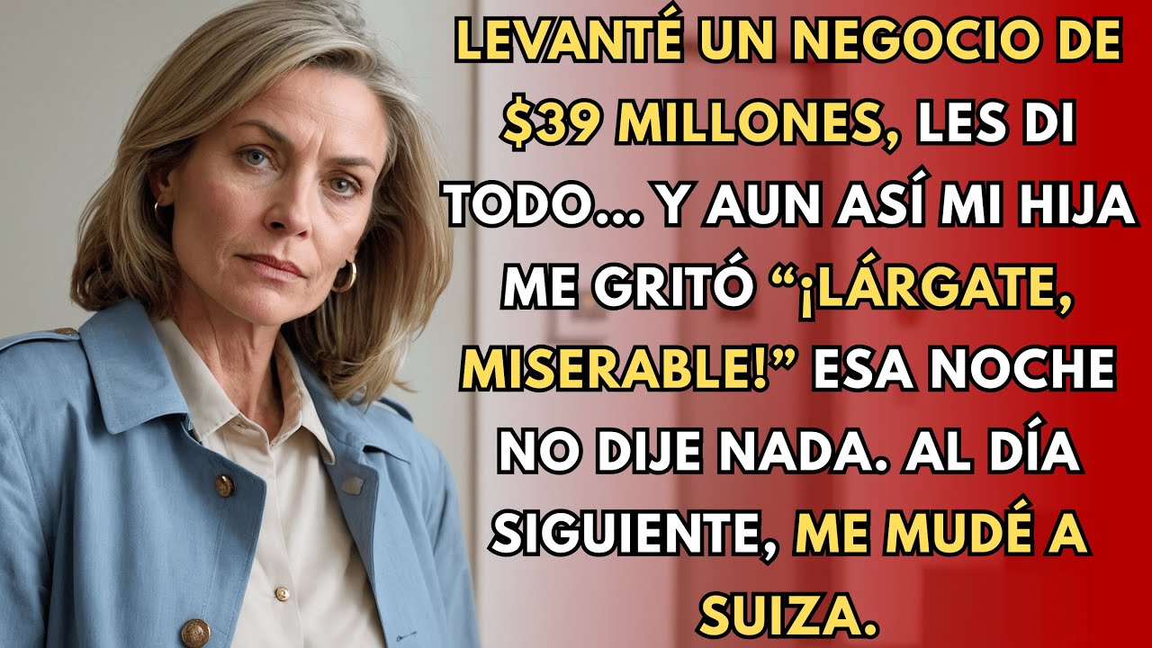 Levanté un negocio de $39M y crié a mis hijos, pero mi hija gritó: “¡Lárgate, miserable!” Me mudé a…